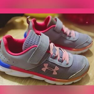 Under Armour Kids' Sneakers in Gray and Pink